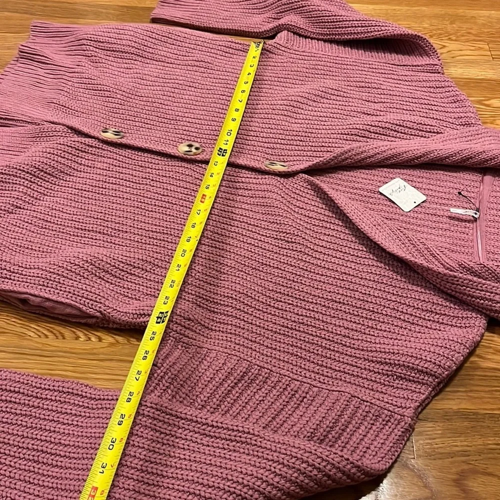 NWT Free People Swim Too Deep Cardi Size XS, S, M, or L Smoked Pink